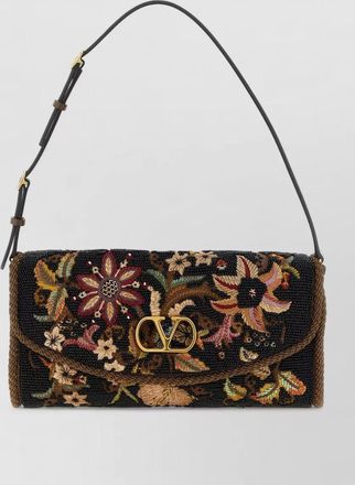 Valentino Garavani de vain small silk shoulder bag