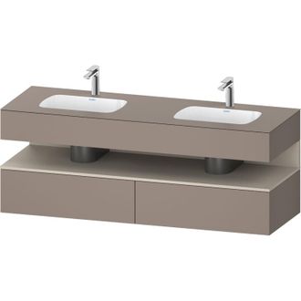 Duravit Qatego Lavabo Encastrado Con Base De Lavabo Consola, - Duravit