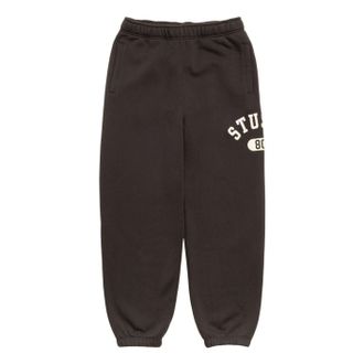 St&uuml;ssy Varsity Fleece Pants Washed Black 116811-BLAC