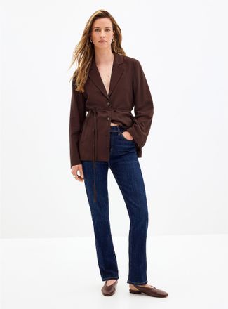 Yoga Jeans by Second Womens Emily dark-indigo jean Fit: Straight leg, high rise