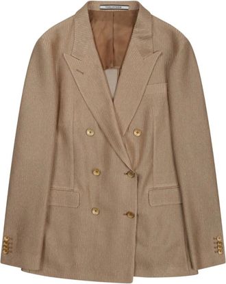 Tagliatore Dames, Jassen, Beige, Maat: 2XL