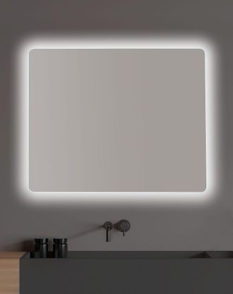 Bathstage Bathstage - 67687 B-952 H/v Espejo Led Retroiluminado Reversible 100x80 Cm Canto Pulido Romo - Ref: Bs-67687