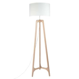 Maisons du monde L&aacute;mpara de pie de madera de roble y metal Alt. 165 cm