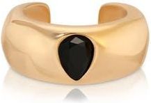 Ettika Hammered Ear Cuff in Black at Nordstrom