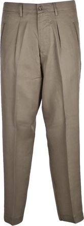 Luca Bertelli Baggy Fit Trousers In Sustainable Lyocell Fabric