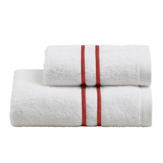 Biancoperla DOUBLE Face + Guest Sponge Set, White/Valenza