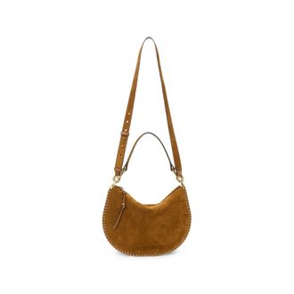 Isabel Marant Oskan Soft Zipped Bag In Braided Suede Calfskin Leather