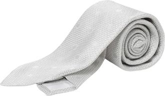 Altea Multicolor Stippen Zijden Stropdas - Heren - Stropdassen - Grijs - ONE Size - Accessoires