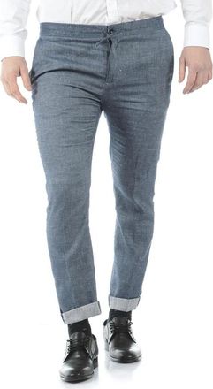 Daniele Alessandrini Jeans - Heren - Slim Fit Broeken - Blauw - XS - Katoen - Broeken