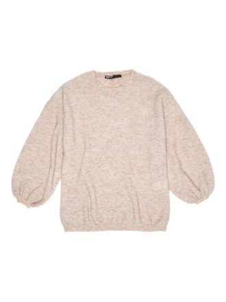 Bimba & Lola balloon-sleeve sweater - women - Polyamide/Mohair/Wool/Elastane - L - Neutrals