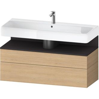 Duravit Duravit - Qatego Mueble Bajo Lavabo, 1 Extra&iacute;ble Y 1 Caj&oacute;n