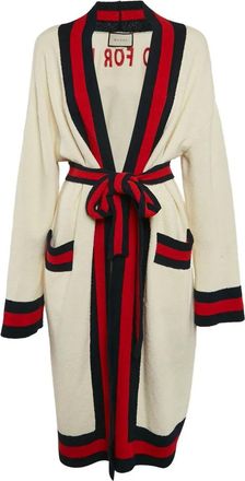 Gucci tiger-embroidered cardigan - Neutrals