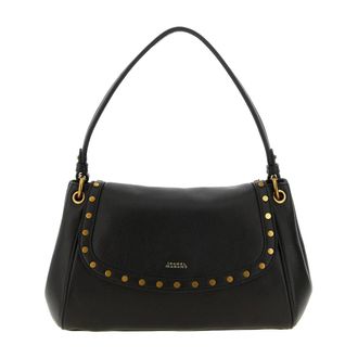 Isabel Marant Bolso de Hombro de Piel Tachonado - Bags - Mujer - Negro - ONE SIZE