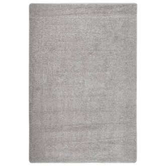 vidaXL Vidaxl - Alfombra Peluda Antideslizante Gris Claro 140x200 Cm
