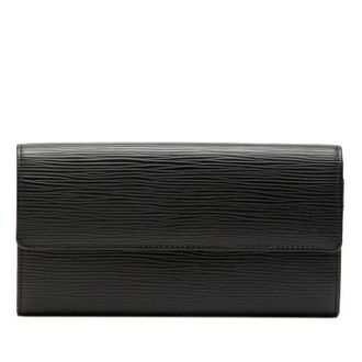 Louis Vuitton Pre-owned Wallets, female, Black, Size: ONE SIZE Pre-owned Sarah Long Wallet