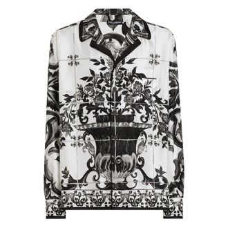 Dolce & Gabbana Camicie Bianco, Nero-Uomo