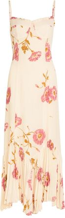 Reformation Aiko Floral-print Chiffon Midi Dress - Multicoloured - 0 (UK4 / Xxs)