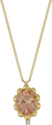 Bony Levy 18K 2.43 Ct. Tw. Diamond & Morganite Necklace