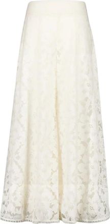 Zimmermann Cr&egrave;me Kant Culottes - Dames - Wijde Broeken - Beige - S - Katoen - Broeken