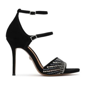 Kazar Schoenen, Dames, Zwart, 38 EU, Su&egrave;de, Stiletto Hak Sandalen