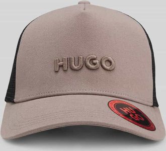 HUGO BOSS Cap mit Mesh Eins&auml;tzen und Logo-Detail in Taupe, Gr&ouml;&szlig;e 1