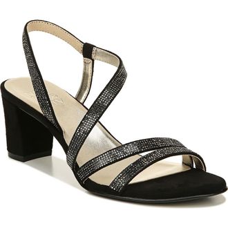 Naturalizer Vanessa Sandal in Black Fabric at Nordstrom Rack, Size 10.5