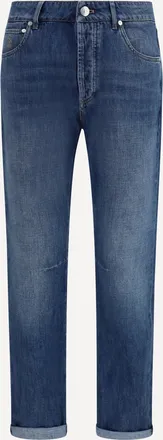 Brunello Cucinelli Jeans straight a cinque tasche in cotone Man 52