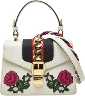 Gucci Pre-owned Handbags, female, White, Size: ONE SIZE Pre-owned Vintage Shoulder Bag