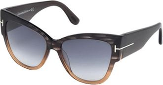 Tom Ford Anoushka Zonnebril - Dames - Accessoires - Grijs - Maat: 57 MM