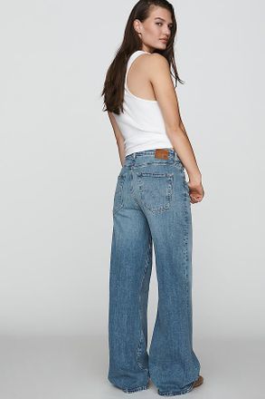 AG - Adriano Goldschmied AG Saige Mid-Rise Wide-Leg Jeans