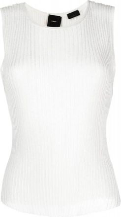 Pinko Roseland Top - Dames - Tops zonder mouwen - Wit - S - Tops