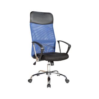 Mobili Rebecca Mobili Rebecca - Rebecca Mobili Silla Oficina Negro Azul Polipiel Respirable 113/123x57,5x58,5