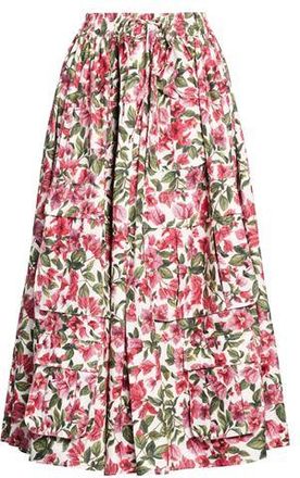 Farm Rio HALFTONE PINK BOUGANVILLEA MAXI SKIRT