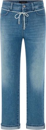 Marc Cain Fendou Jeans - Dames - Regular Fit Jeans - Blauw - XL - Katoen - Jeans