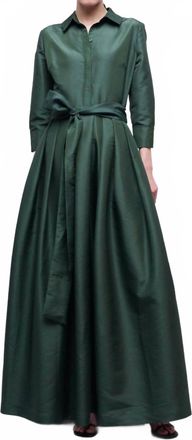 SIMKHAI Julip Belted Gown In Cypress
