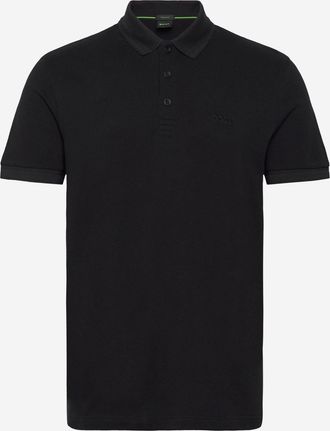 HUGO BOSS Mens Polo Shirt Piqu&eacute; Cotton Black T-shirts And Polos