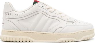 Gucci Re-Web leather sneakers - men - Rubber/Calf Leather/Leather - 10.5 - White