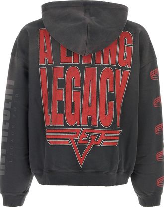 Represent Mens Living Hoodie Gray Cotton Sweater