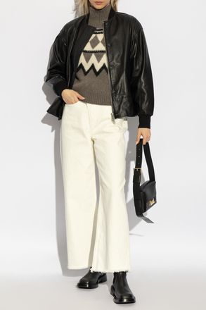 AllSaints Leather Jacket Sofi, Womens, Black