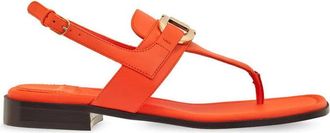 Ferragamo Ferragamo Womens Pumpkin Orange Flip Flops Sandals