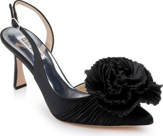 Badgley Mischka Blaire Pump Womens Black Flower Stiletto Heel ZOGG3768