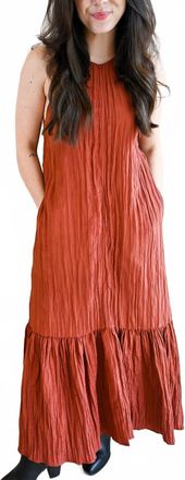 Greylin Womens Park Place Textured Cross Back Midi Dress