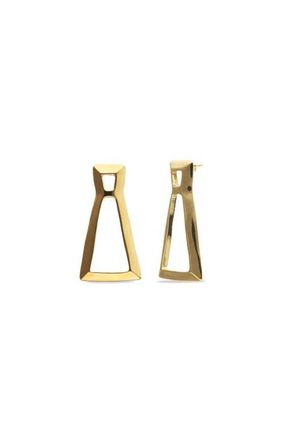 UNOde50 Gold-tone Sculptural Drop Earrings at Nordstrom