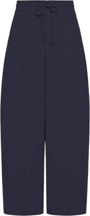 Max Mara Molo Pliss&eacute; Broek - Dames - Broeken - Blauw - 2XS - Katoen - Broeken