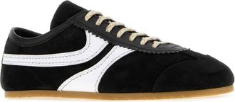 Dries Van Noten Suede Block-Colour Sneakers - Black