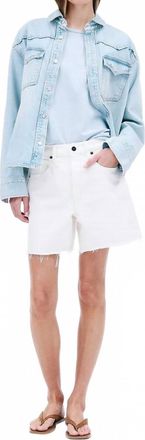 Slvrlake Denim Sienna Denim Short In White