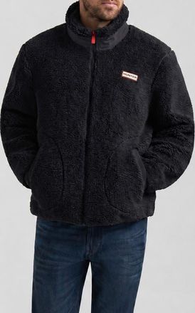 Hunter Aurthur Faux Shearling Jacket in Black at Nordstrom, Size Xx-Large
