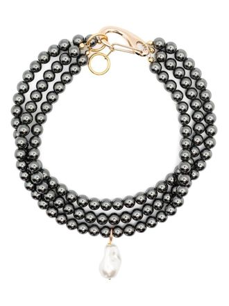 Atu Body Couture x Shir Fine Jewellery layered pearl necklace - Grey