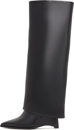 Cesare Gaspari Schoenen, Dames, Zwart, 39 EU, Leer, Over de Kniehoge Laarzen Milady - Zwart