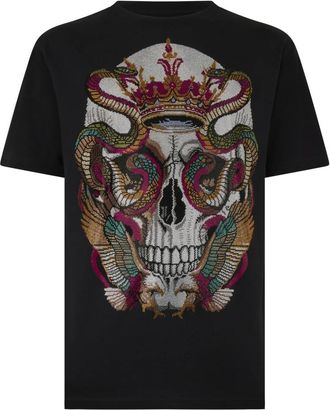 Philipp Plein Heren, Tops, Zwart, Maat: 3XL Katoen